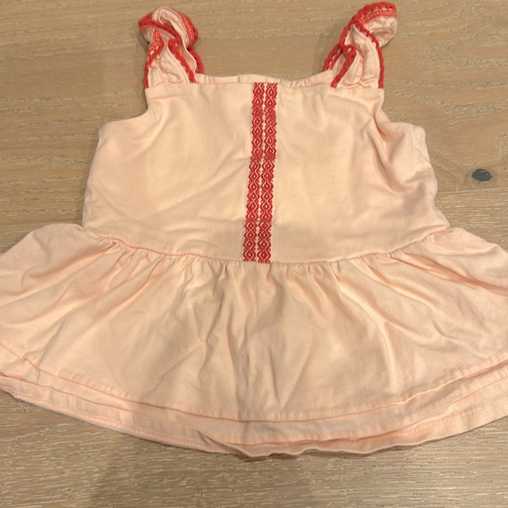 Janie and Jack peplum tank top. Like new